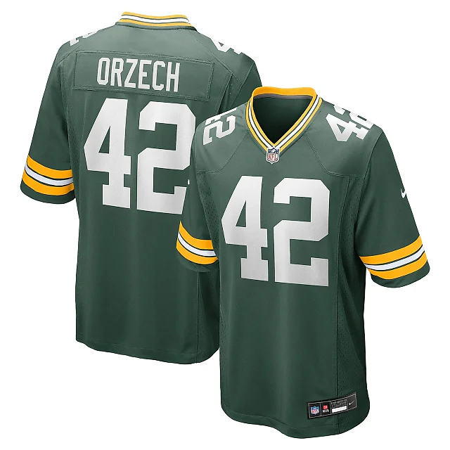 Zennovawear Men's Green Bay Packers Matt Orzech Green Game Jersey