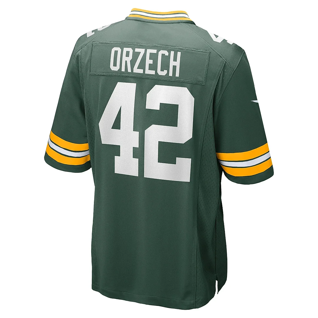 Zennovawear Men's Green Bay Packers Matt Orzech Green Game Jersey