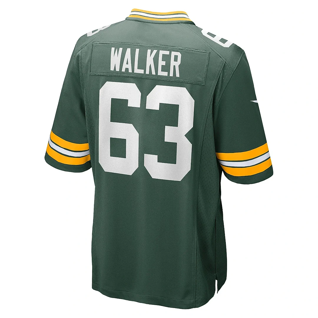 Zennovawear Men's Green Bay Packers Rasheed Walker Green Game Player Jersey
