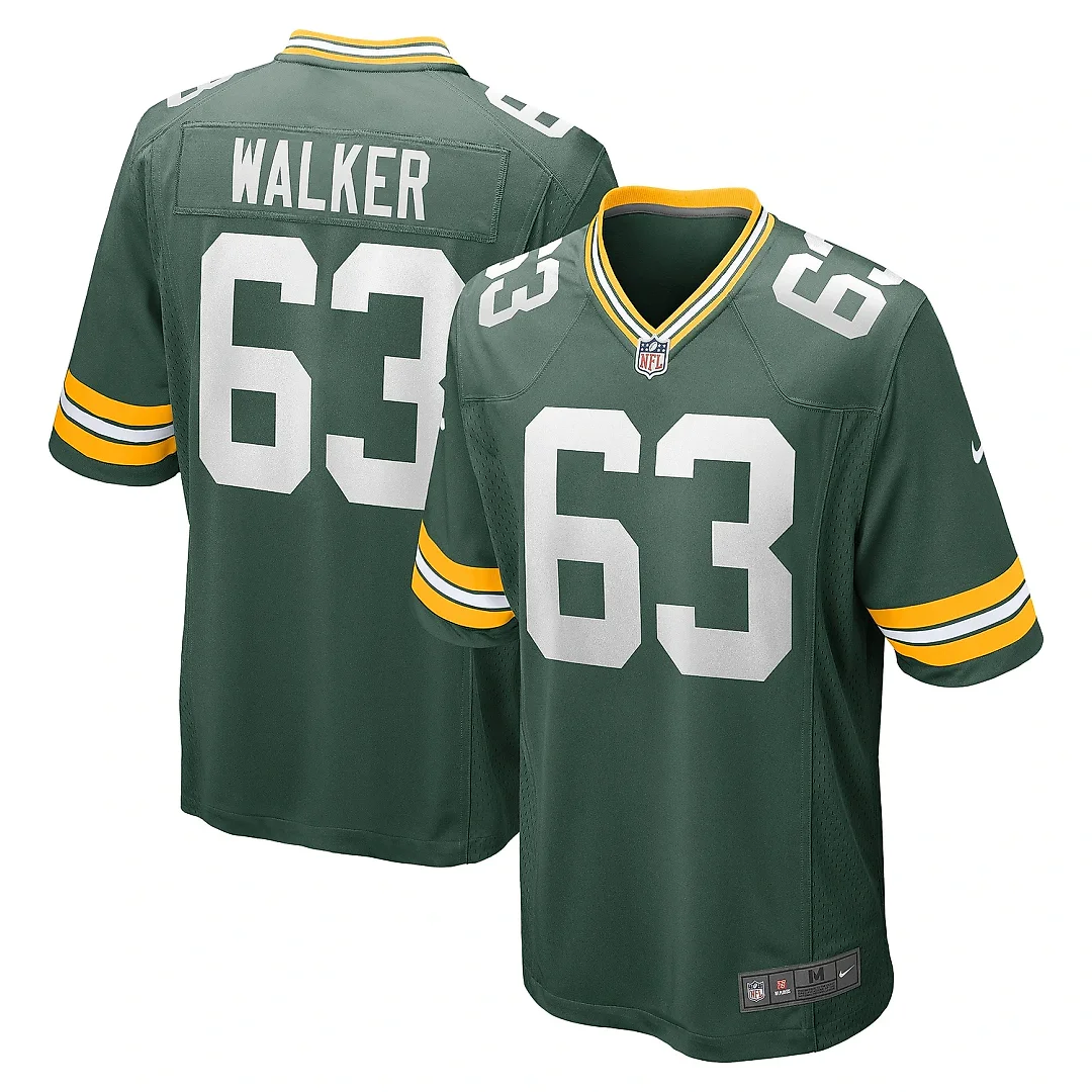 Zennovawear Men's Green Bay Packers Rasheed Walker Green Game Player Jersey