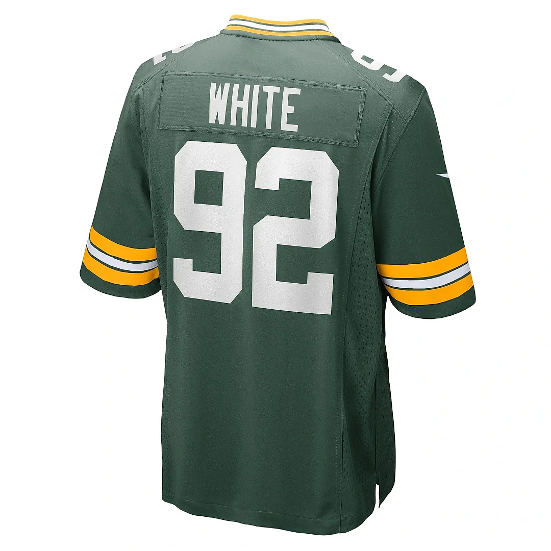Zennovawear Men's Green Bay Packers Reggie White Green Retired Player Game Jersey