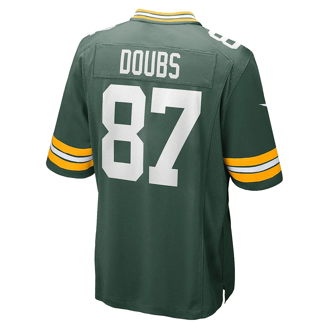 Zennovawear Men's Green Bay Packers Romeo Doubs Green Game Player Jersey