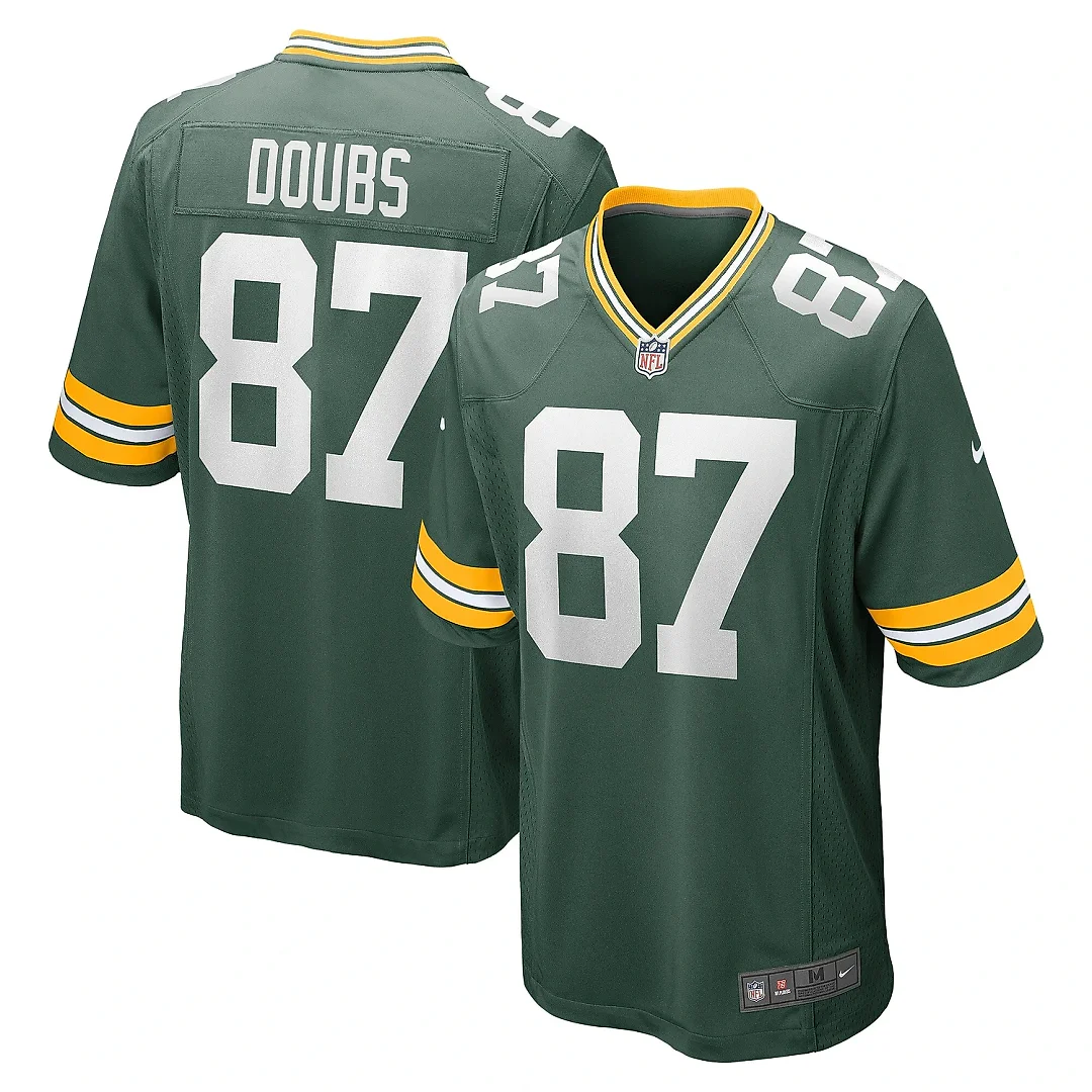 Zennovawear Men's Green Bay Packers Romeo Doubs Green Game Player Jersey