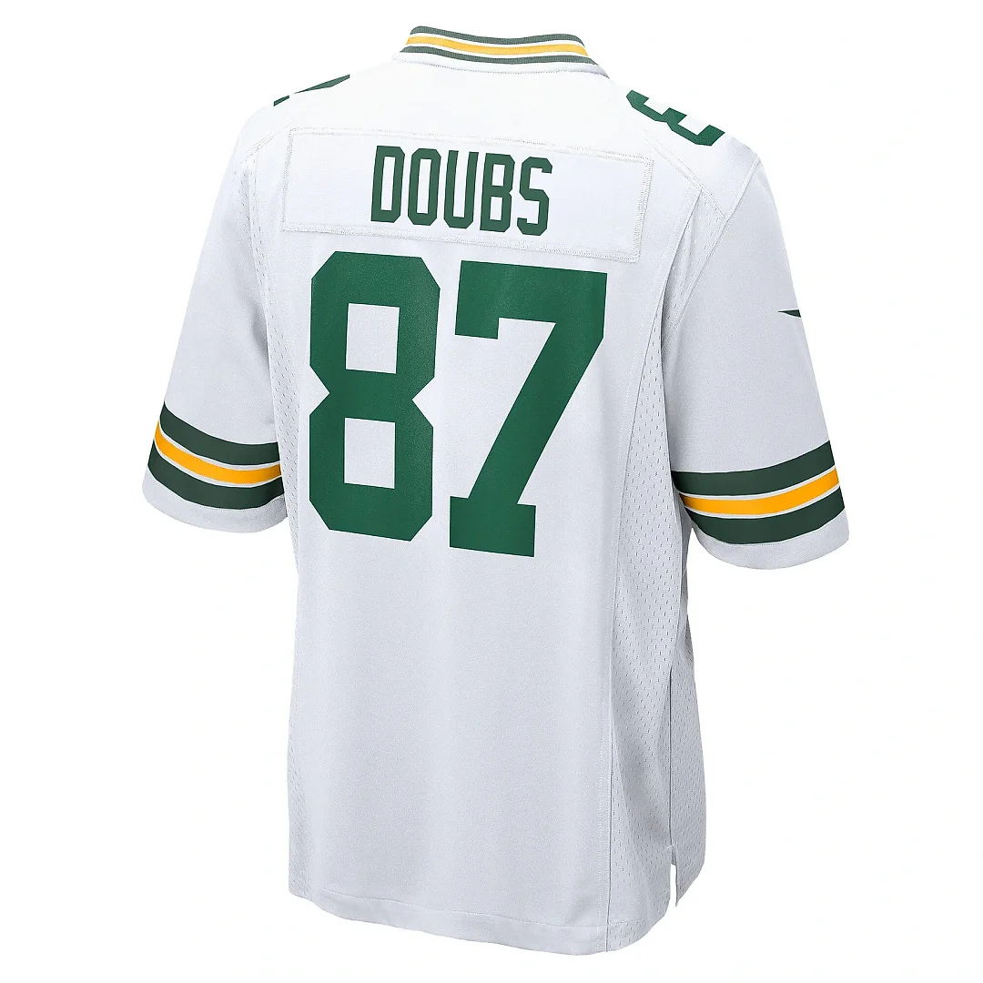 Zennovawear Men's Green Bay Packers Romeo Doubs White Game Player Jersey