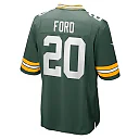 Zennovawear Men's Green Bay Packers Rudy Ford Green Game Player Jersey