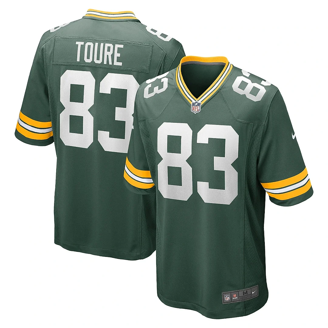 Zennovawear Men's Green Bay Packers Samori Toure Green Game Player Jersey