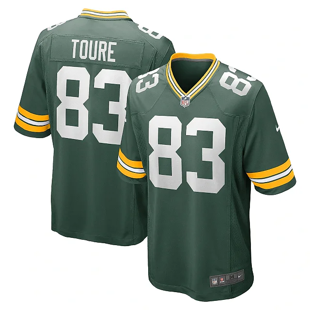 Zennovawear Men's Green Bay Packers Samori Toure Green Game Player Jersey