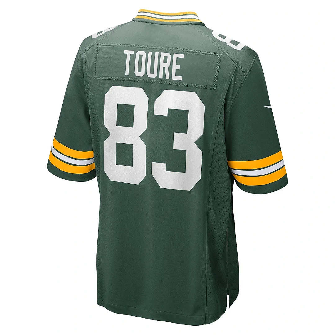 Zennovawear Men's Green Bay Packers Samori Toure Green Game Player Jersey