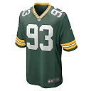 Zennovawear Men's Green Bay Packers T.J. Slaton Green Game Jersey
