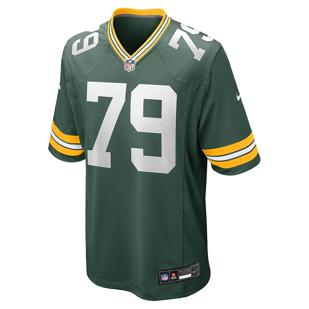 Zennovawear Men's Green Bay Packers Travis Glover Green Game Jersey