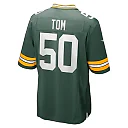 Zennovawear Men's Green Bay Packers Zach Tom Green Game Player Jersey