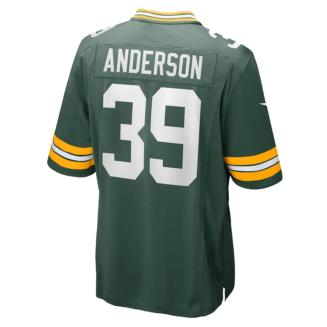 Zennovawear Men's Green Bay Packers Zayne Anderson Green Team Game Jersey
