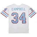 Zennovawear Men's Houston Oilers Earl Campbell Mitchell & Ness White 1979 Legacy Jersey