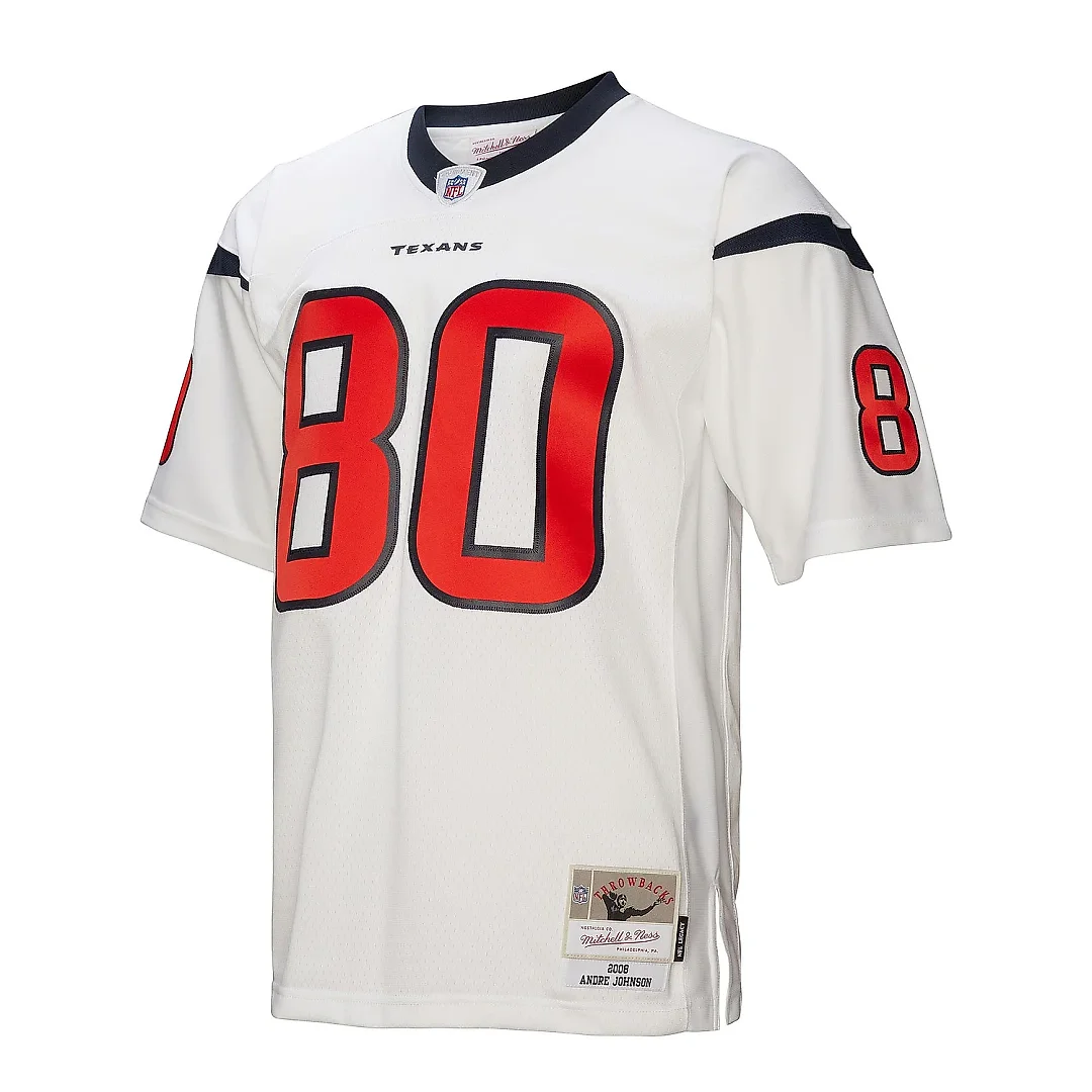 Zennovawear Men's Houston Texans Andre Johnson Mitchell & Ness White Legacy Jersey