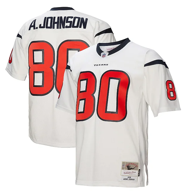 Zennovawear Men's Houston Texans Andre Johnson Mitchell & Ness White Legacy Jersey