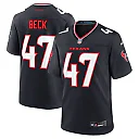 Zennovawear Men's Houston Texans Andrew Beck Navy Team Game Jersey