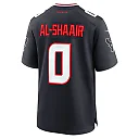Zennovawear Men's Houston Texans Azeez Al-Shaair Navy Team Game Jersey