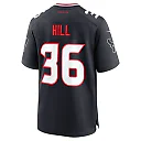 Zennovawear Men's Houston Texans Brandon Hill Navy Team Game Jersey