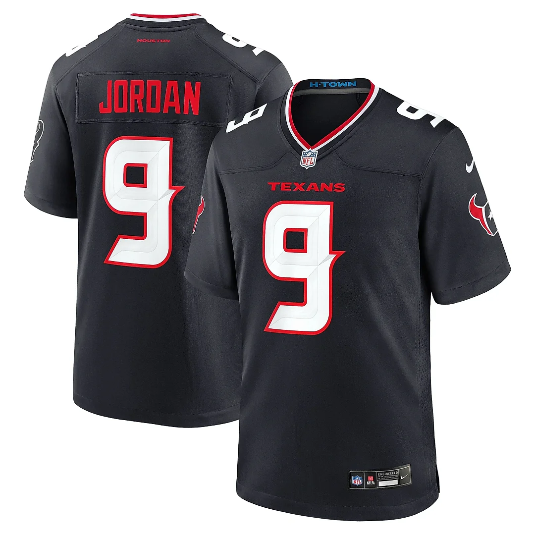 Zennovawear Men's Houston Texans Brevin Navy Team Game Jersey