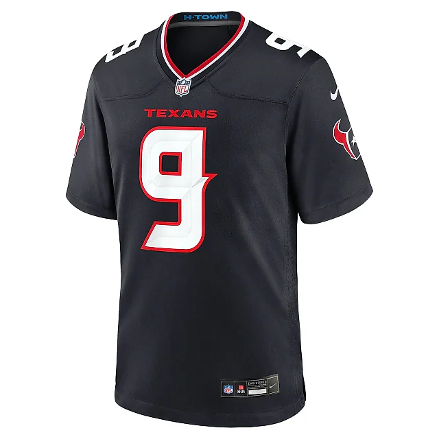 Zennovawear Men's Houston Texans Brevin Navy Team Game Jersey