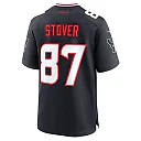 Zennovawear Men's Houston Texans Cade Stover Navy Game Jersey
