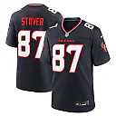 Zennovawear Men's Houston Texans Cade Stover Navy Game Jersey