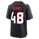 Zennovawear Men's Houston Texans Christian Harris Navy Team Game Jersey