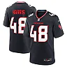 Zennovawear Men's Houston Texans Christian Harris Navy Team Game Jersey