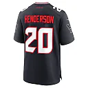 Zennovawear Men's Houston Texans C.J. Henderson Navy Team Game Jersey