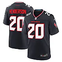 Zennovawear Men's Houston Texans C.J. Henderson Navy Team Game Jersey