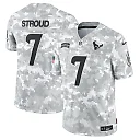 Zennovawear Men's Houston Texans C.J. Stroud Arctic Camo 2024 Salute to Service Limited Jersey