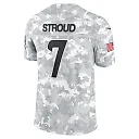 Zennovawear Men's Houston Texans C.J. Stroud Arctic Camo 2024 Salute to Service Limited Jersey