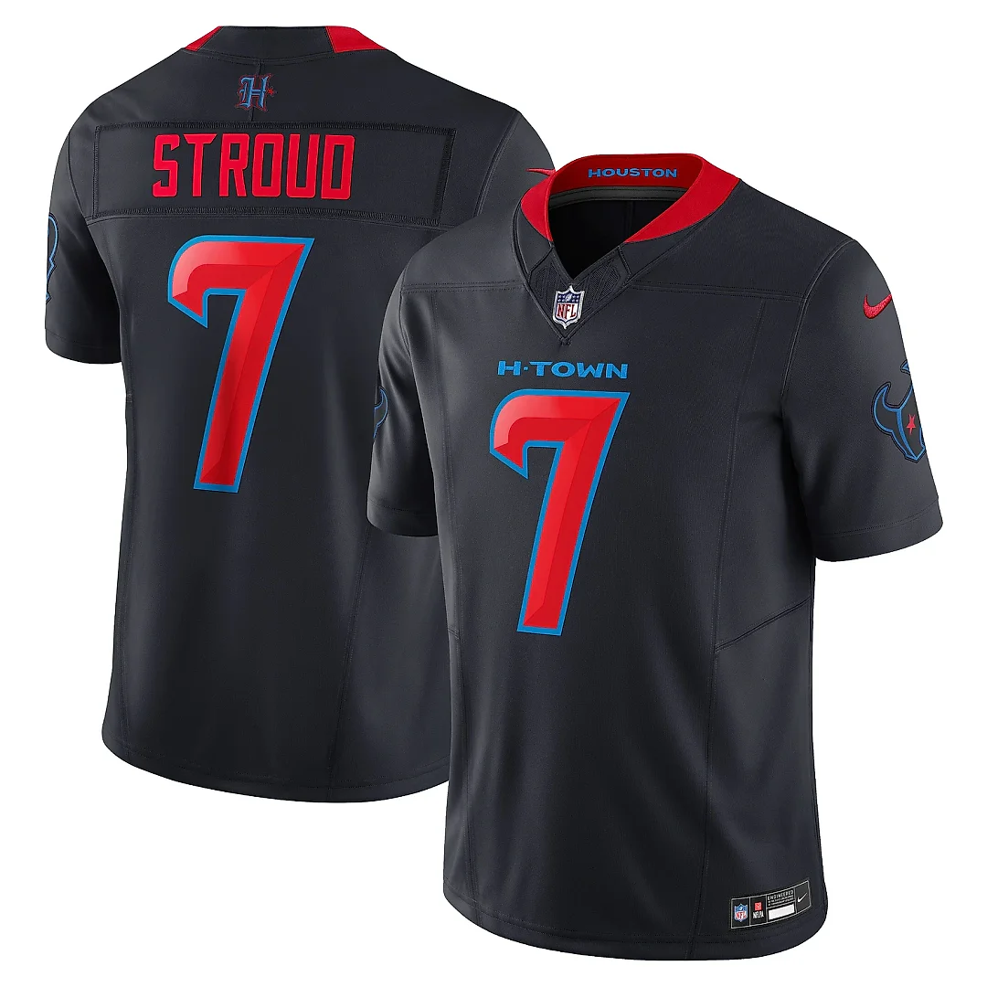 Zennovawear Men's Houston Texans C.J. Stroud Navy 2nd Alternate Vapor F.U.S.E. Limited Jersey