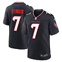 Zennovawear Men's Houston Texans C.J. Stroud Navy Game Jersey