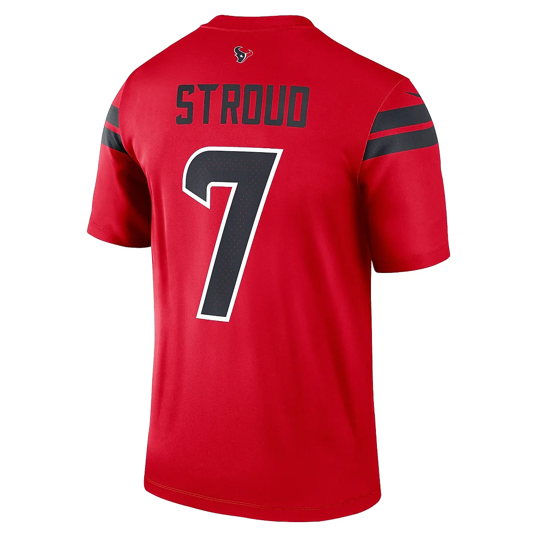Zennovawear Men's Houston Texans C.J. Stroud Red Alternate Legend Player Performance Top