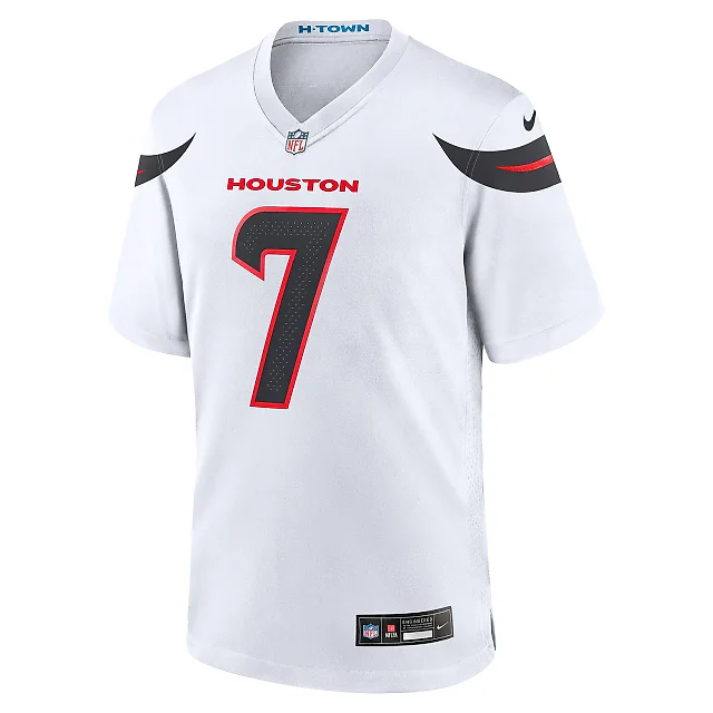 Zennovawear Men's Houston Texans C.J. Stroud White Game Jersey
