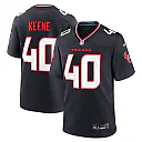 Zennovawear Men's Houston Texans Dalton Keene Navy Team Game Jersey