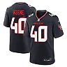 Zennovawear Men's Houston Texans Dalton Keene Navy Team Game Jersey