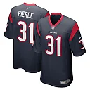 Zennovawear Men's Houston Texans Dameon Pierce Navy Game Player Jersey