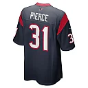Zennovawear Men's Houston Texans Dameon Pierce Navy Game Player Jersey