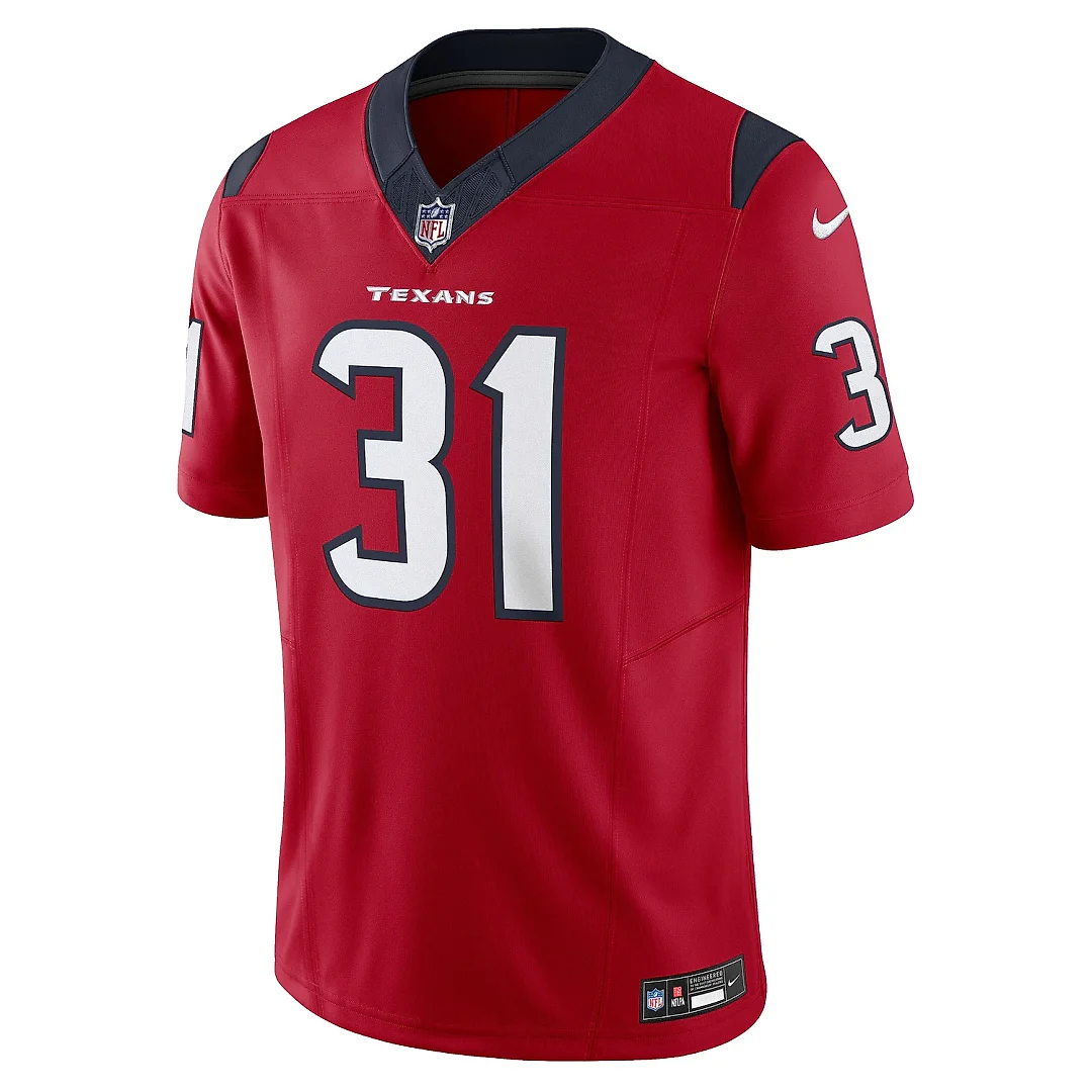 Zennovawear Men's Houston Texans Dameon Pierce Red Vapor F.U.S.E. Limited Jersey