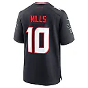 Zennovawear Men's Houston Texans Davis Mills Navy Team Game Jersey