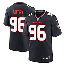 Zennovawear Men's Houston Texans Denico Autry Navy Team Game Jersey