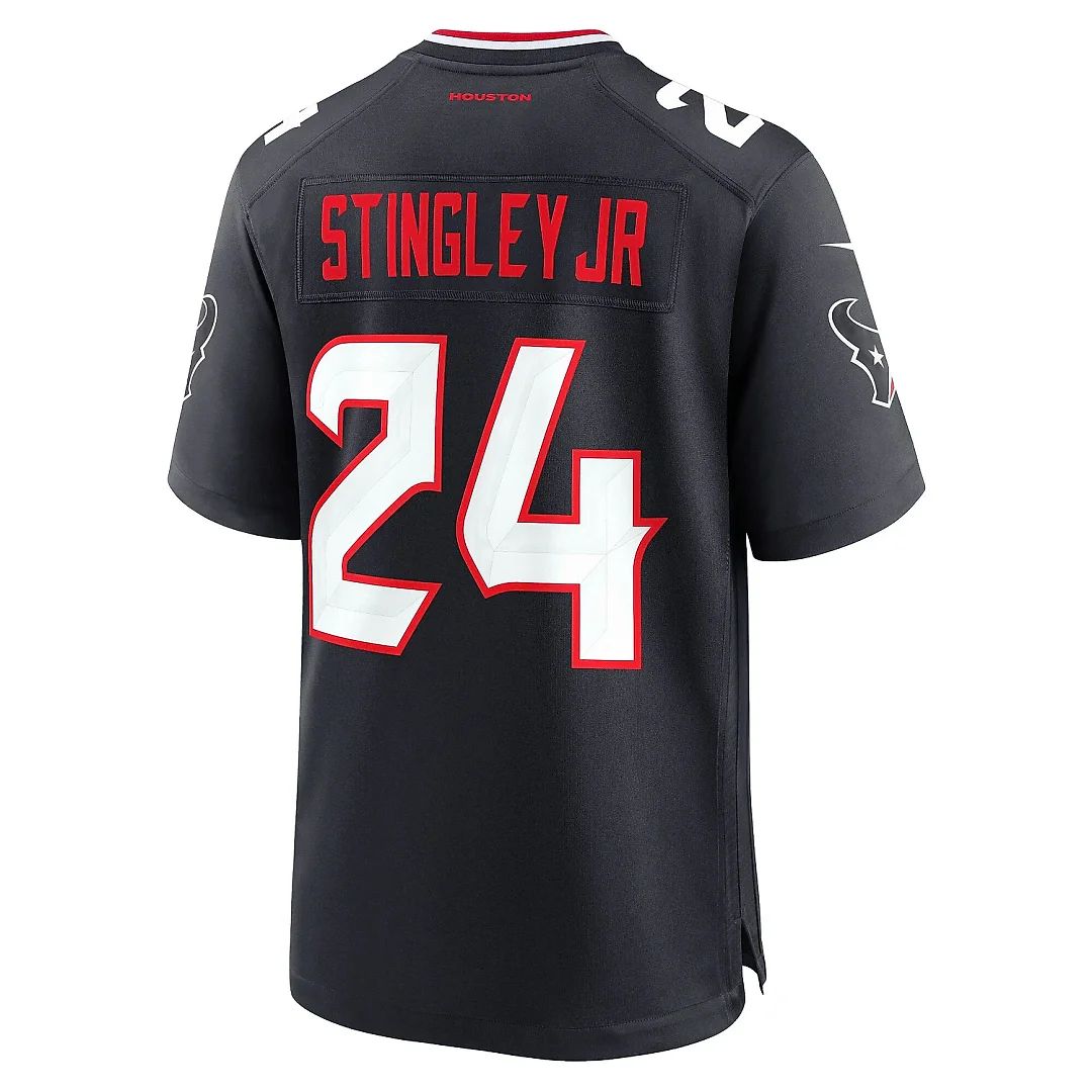 Zennovawear Men's Houston Texans Derek Stingley Jr. Navy Game Jersey