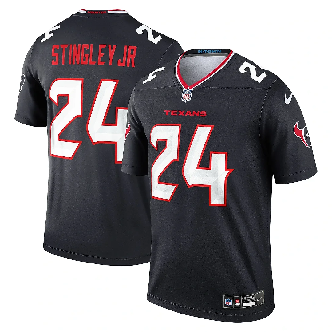 Zennovawear Men's Houston Texans Derek Stingley Jr. Navy Team Legend Player Performance Top