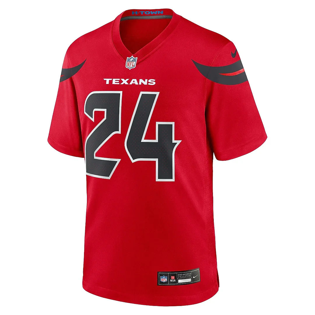 Zennovawear Men's Houston Texans Derek Stingley Jr. Red Alternate Game Jersey