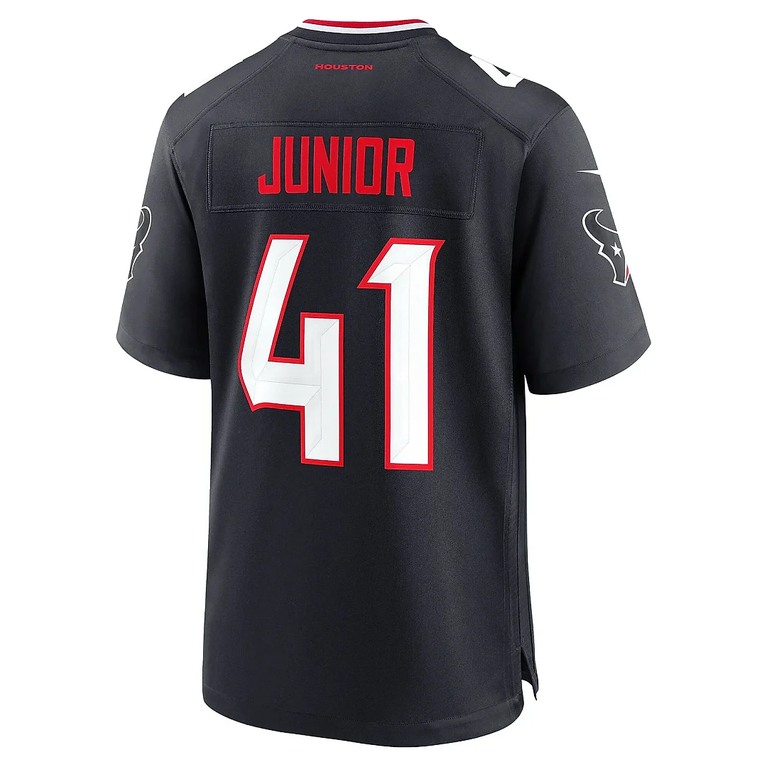 Zennovawear Men's Houston Texans Gregory Junior Navy Team Game Jersey