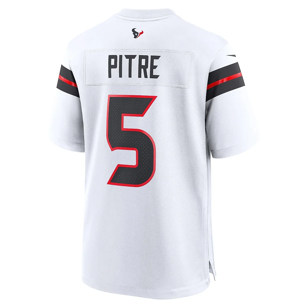 Zennovawear Men's Houston Texans Jalen Pitre White Game Jersey