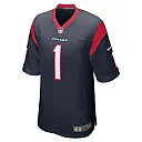 Zennovawear Men's Houston Texans Jimmie Ward Navy Game Player Jersey