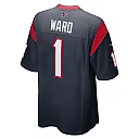 Zennovawear Men's Houston Texans Jimmie Ward Navy Game Player Jersey
